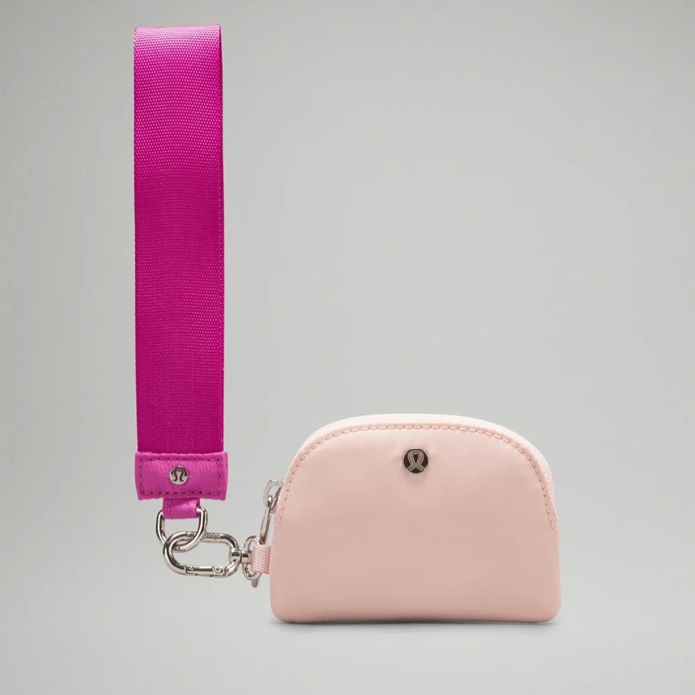 NWT 🍋 Lululemon POW Pink & Flush Pink Dual Pouch Wristlet